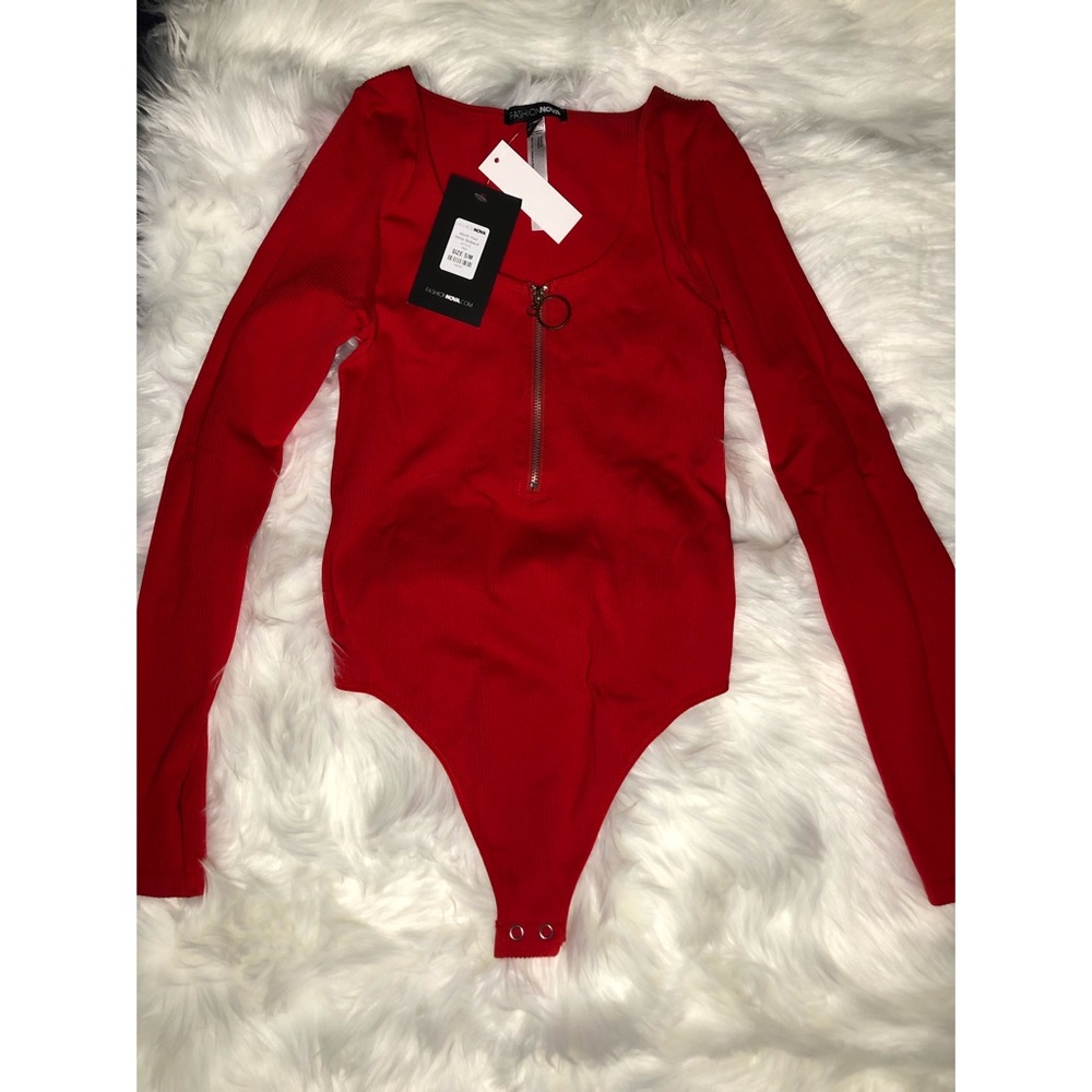 Fashion Nova red bodysuit